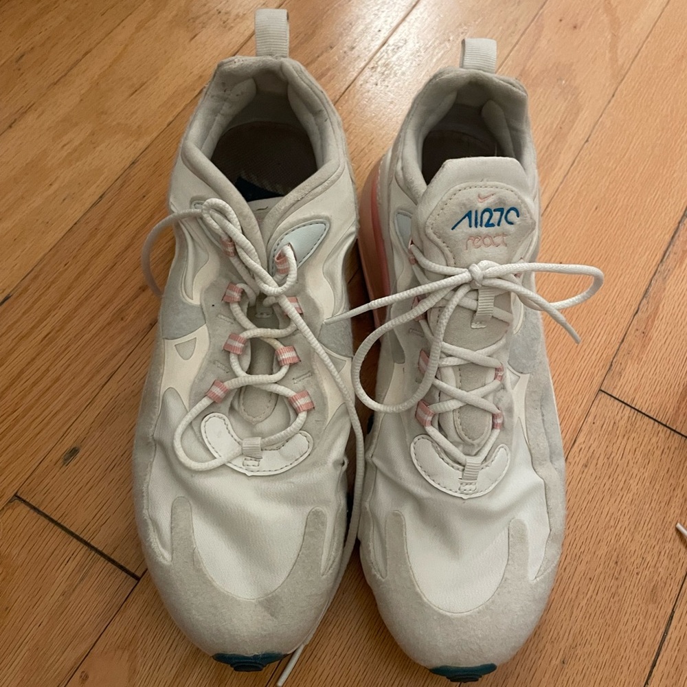 Nike Air Zoom React Sneakers in White and Pink